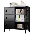 thumbnail image 2 of GangMei Metal Storage Locker, 6-Door Steel Locker for School, Office, Gym, Bedroom, Black, Assembly Required, 2 of 9