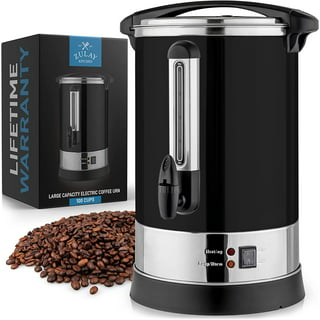 Restpresso Coffee Urn - Silver, Stainless Steel - 1500W, 110 Cup - 1 count  box
