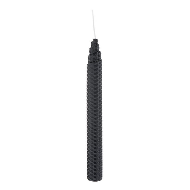 Velas de Cera de Abejas Sunnimix Velas Largas Hechas a Mano con Forma de Panal Negro