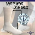 thumbnail image 3 of Yacht & Smith Wholesale Bulk Womens Crew Socks, Cotton Sport Athletic Socks - Size 9-11, 3 of 7