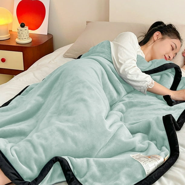 Xihbxyly Manta de Franela Acogedora, Tela de Microfibra Súper Suave, Cálida y Ligera, para Usar En Cualquier Temporada, Perfecta para Sofá o Cama, Fácil de Mantener, Tamaño 100 X 140 Cm, Varios Color