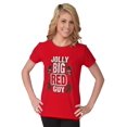 thumbnail image 3 of Christmas Jolly Big Red Guy Elves Womens Fitted Plus Size Graphic Tee Brisco Brands 3X, 3 of 5