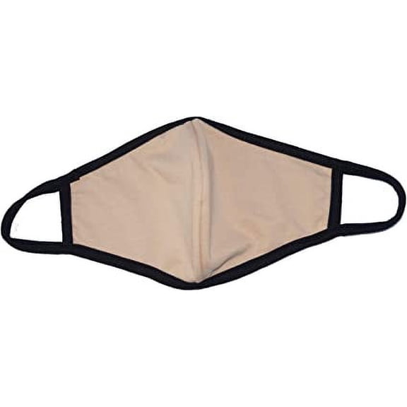 GIFTS INFINITY Reversible Cloth Face Mask! Made in USA Unisex Lightweight Breathable Washable Reusable 100% Cotton (NUDE)