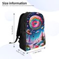 thumbnail image 4 of Fotbe Colorful Donut Travel Laptop Backpack, Business Slim Sturdy Laptops Backpack, Water Resistant College School Computer Bag Gift for Men & Women Fits 15.6 Inch Notebook, 4 of 8