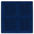 thumbnail image 3 of Simpli Home Avalon Ottomane de Rangement Contemporaine pour Table Basse avec Quatre Plateaux Rabattables, Velours Bleu, 3 of 6