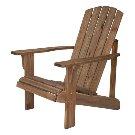 Adirondack Rustic Lodge - Shine Company Lakewood Rustic Adirondack Chair - Rustic Wine