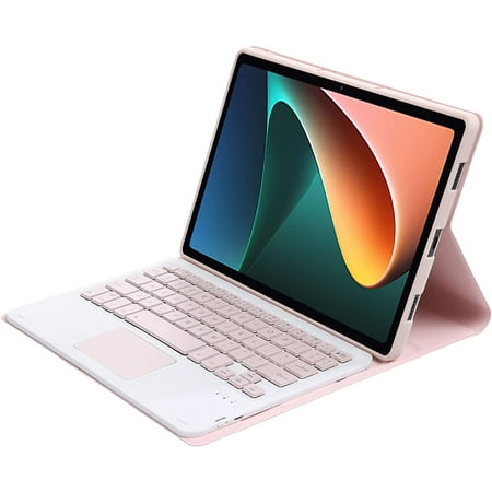Trackpad Keyboard Case for Xiaomi Mi Pad 5/5 Pro, Detachable Wireless Keyboard w/Touchpad, Slim Lightweight Stand Cover