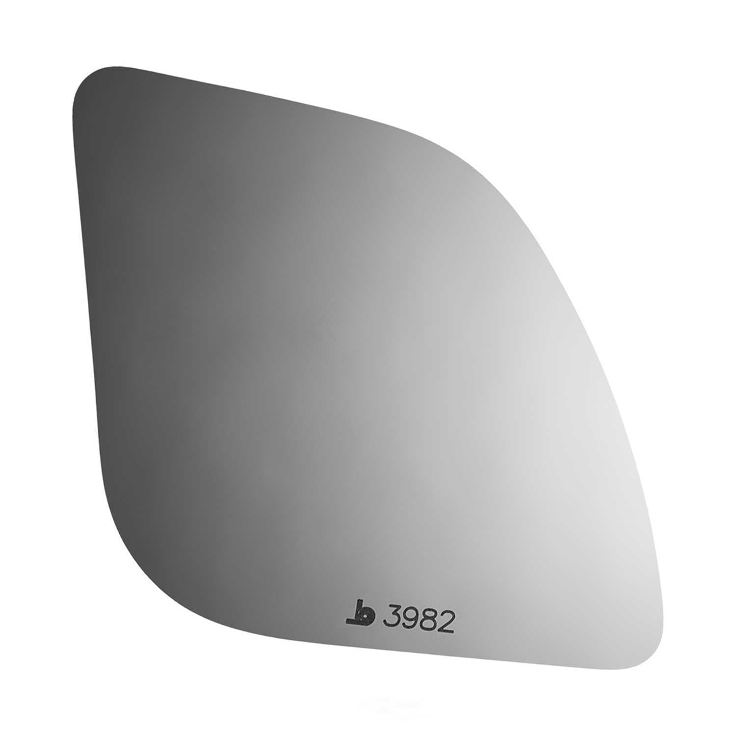 Burco Side View Mirror Replacement Glass - Clear Glass - 3982
