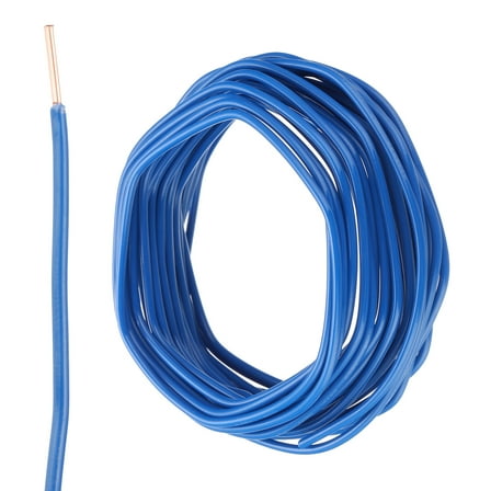 Uxcell 25 Feet Electrical Wire Insulated Solid Copper 12 AWG Hook Up Wire Cable THHN Wire,Blue