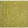 thumbnail image 5 of SAFAVIEH Santa Monica Chelsey Solid Shag Area Rug, Green, 6'7" x 6'7" Square, 5 of 7