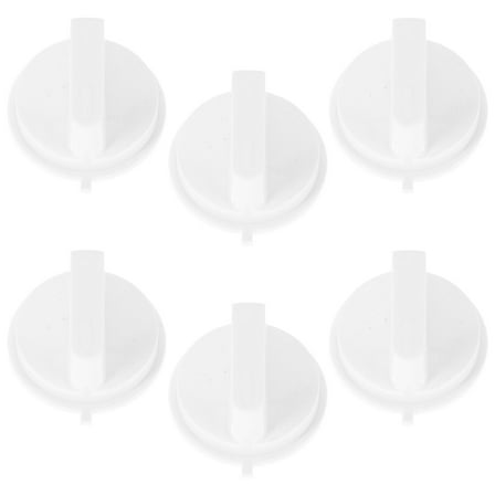 FRCOLOR  6 Pcs Oven Knobs Replacement Universal Timer for Accessories White