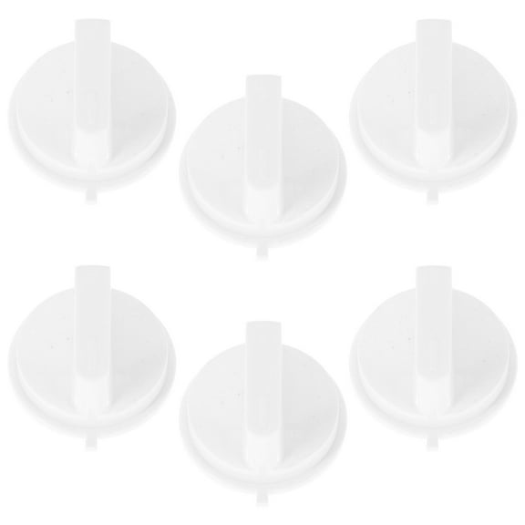 FRCOLOR  6 Pcs Oven Knobs Replacement Universal Timer for Accessories White