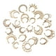 thumbnail image 1 of Piercing de nariz Sunnimix Acero Inoxidable 21 piezas oro 19x17 mm, 1 of 8