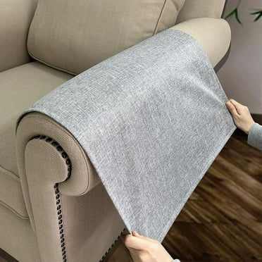 Sofa cushion 2pc 24x28" Lt Grey Anti-Slip Arm Covers, Wash, Pet-Proof, Recliner/Couch