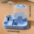 thumbnail image 4 of 2-in-1 Gravity Pet Feeder & Water Dispenser for Cats & Small Dogs, Automatic Food Storage with Anti-Slip Base, Easy Clean, 4 of 9