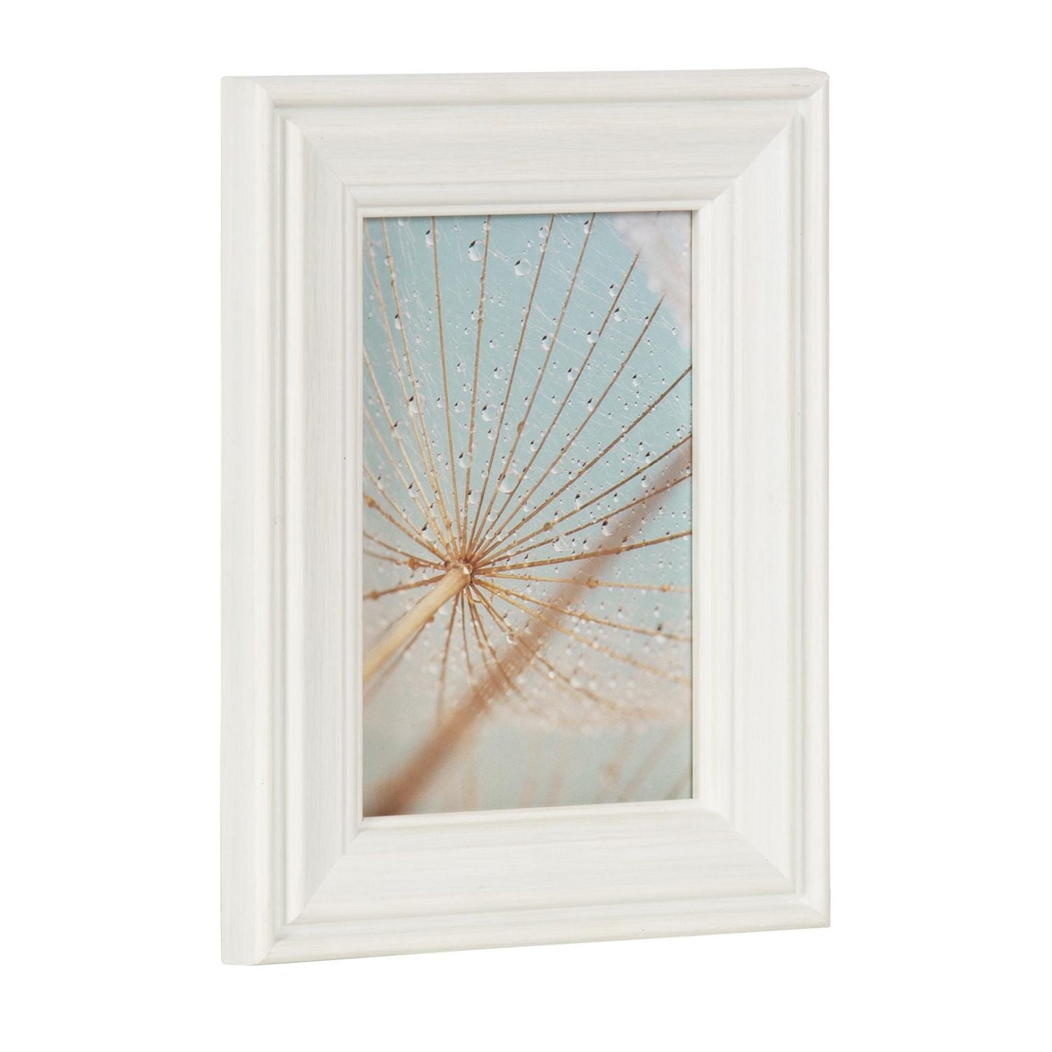 hometrends Brimstead White Tabletop Picture Frame, 4" x 6"