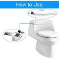 thumbnail image 5 of ABCISI Universal Side Mount Toilet Handle Fit for Kohler 87115-CP, Left Toilet Flusher Replacement Kit Compatible with Kohler/TOTO Toilet Tank, Polish Chrome, 1-Pack, 5 of 9