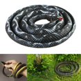 thumbnail image 3 of 120cm Realistic Fake Simulation Rubber Snake Toys Garden Props Simulation Snake Black White, 3 of 8