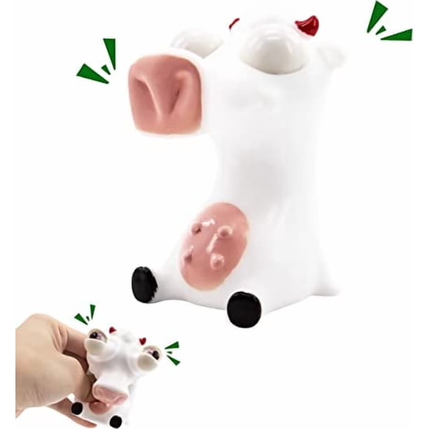 Juguetes interesantes para animales pequeños (vacas): excelentes juguetes sensoriales para apretar, juguetes de escritorio, para niños pequeños, niños, adultos, alivio del estrés.