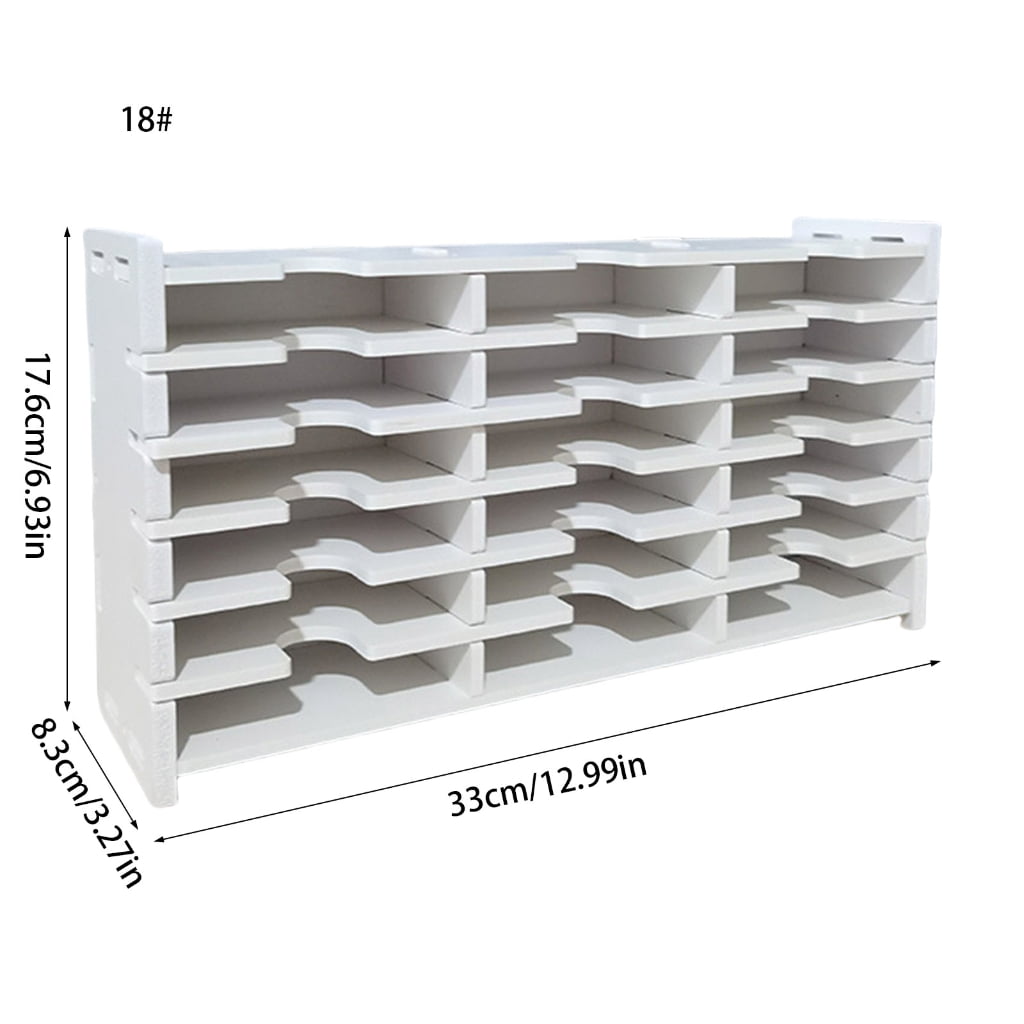 CIYISON Multifunctional 18/36/51/60 Grids Inkpad Organizers for Craft Wall or Desk Storage with Stainless Steel Hook Designs