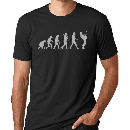 Think Out Loud Apparel Guitar Player Evolution Funny T-Shirt Music Tee