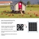 thumbnail image 3 of Kits de Ventilador con Energía Solar, Ventilador de Escape Portátil, Ventiladores de Ventilación para el Hogar para Invernadero de RV ANGGREK  Otros, 3 of 9