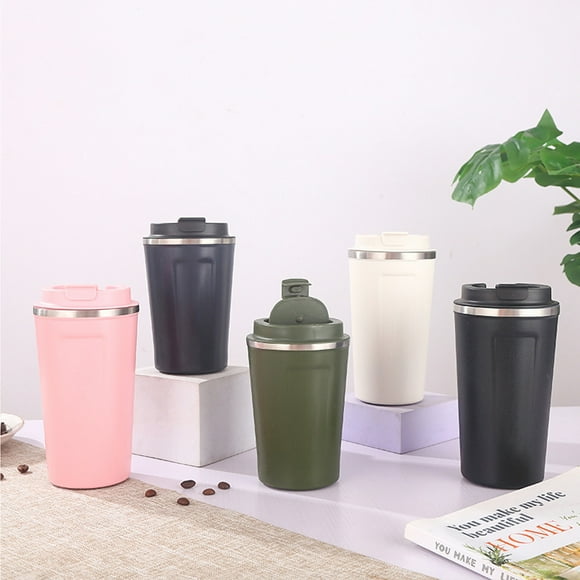 Taza térmica con tapa, taza térmica de acero inoxidable 304, taza térmica para café, máxima comodidad