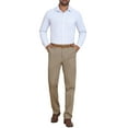 thumbnail image 2 of Camisas de vestir de rayas INSPIRE CHIC para hombres, camisa de botones de manga larga a rayas L blanca, 2 of 5
