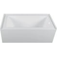 thumbnail image 3 of Fine Fixtures Acrylic-Fiberglass Soaking Bathtub, White. Alcove | Apron Front Right Hand 66"x32", 3 of 13