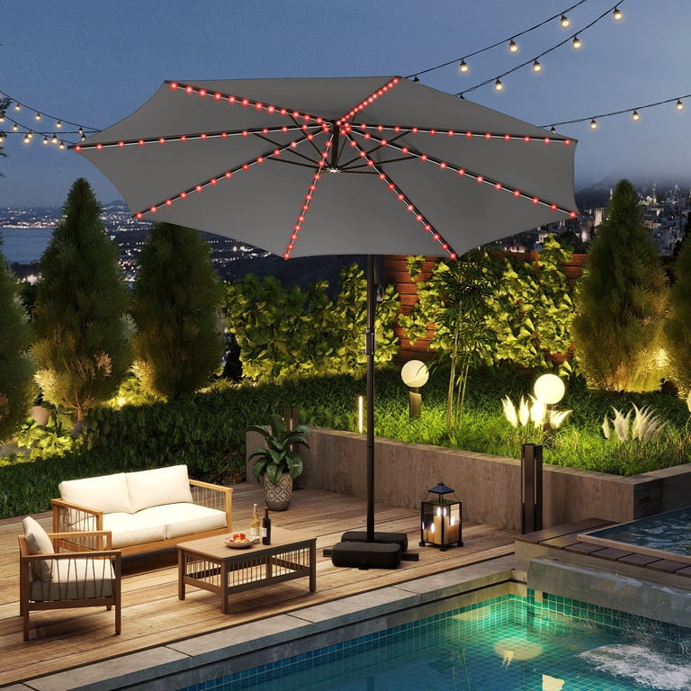 can you paint faded patio umbrellas How to Paint Outdoor Fabric to Makeover an Old Umbrella