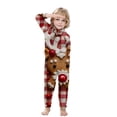 thumbnail image 2 of Nnhblu Christmas Family Pajamas Matching Set Xmas Holiday Zip Up One Piece PJs Women Men Kid Baby Hooded Sleepwear, 2 of 6