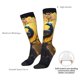 thumbnail image 4 of Fotbe Elegant Gold Leaf Peacock Calcetas Divertidas Estampadas para Hombre y Mujer, Calcetas de Algodón hasta la Rodilla para Caminar, Correr, Enfermería y Embarazo, 4 of 6