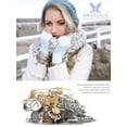 thumbnail image 3 of Angelica Collection Brass with White Finish Friends Regina Phalange Expandable Bangle, 3 of 4