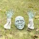 thumbnail image 3 of 3 unids/set decoraciones de jardín césped Zombie cabeza y brazos ornamental accesorios de fotografía de miedo Sunnimix, 3 of 8