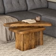 thumbnail image 6 of Inspire MidCentury Modern Solid Wood 2pc Coffee Table Set Walnut, 6 of 6