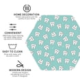 thumbnail image 4 of Fuzoiu Cartoon Teeth1 Print Leather Coasters Set,Drink Coasters Set of 6,for Tabletop Protection, Durable PVC Coasters,Home Décor and Housewarming Gift,Hexagon, 4 of 7