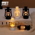 thumbnail image 2 of KUNPENG LED Lantern Party Favors, 10 PCS Miniature Vintage Decorative Candle Lanterns for Christmas Ornament and Camping Atmosphere, Retro Battery Operated Lantern, 1.6" x 1.6" x 2.4", 10 Count, 2 of 15