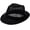 Black, variant on Unisex Summer Breathable Mesh Panama Fedora Hat, Cotton-Blend Narrow Brim Jazz Cap for Outdoor Use