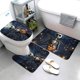 thumbnail image 2 of Juego de 3 alfombrillas y tapetes de baño de franela de pesadilla antes de Navidad, alfombrilla de baño antideslizante extra gruesa y alfombrilla de inodoro con contorno en forma de U para el suelo, 2 of 7