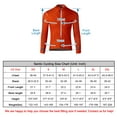 thumbnail image 4 of Santic Striped Mens Cycling Jersey Long Sleeve Bicycle Shirt Bike Jersey for Cyclist Red,L, 4 of 7