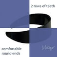 thumbnail image 4 of Motique Accessories 2 inch Hard Plastic Headband with Teeth Women and Girls Wide Hair Band (Black), 4 of 5