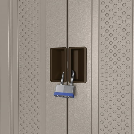 Suncast - Heavy Duty Resin Garage Base Storage Cabinet - Platinum