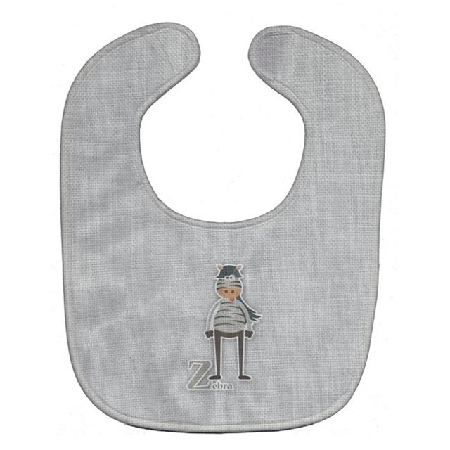 Carolines Treasures BB5751BIB Alphabet Z For Zebra Baby Bib