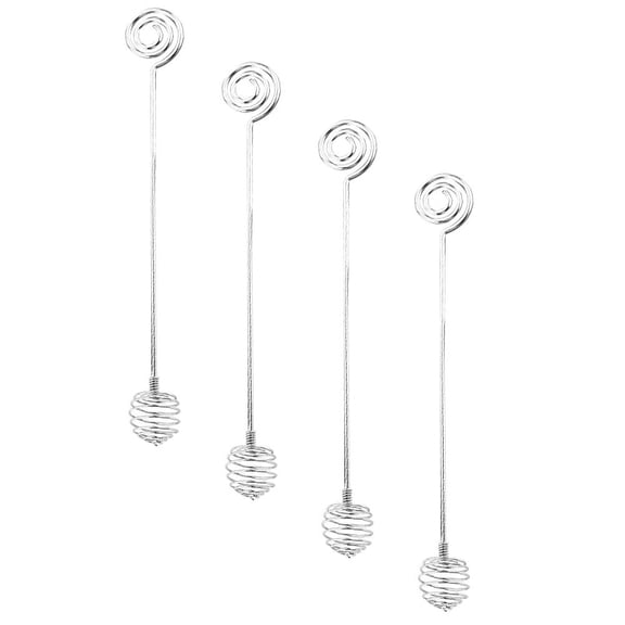 Raindrops 4pcs Stainless Steel Honey Stirrer Silver Meal Preparation