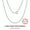 SC53-P-1.6-16, variant on Rinntin 925 Sterling Silver Italian Handmade 1.2mm Chopin Chain Necklace for Women Fashion Simple Basic Neck Chain Jewelry SC53