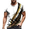 thumbnail image 2 of WXLWZYWL Designer Graphic T Shirts for Men Plus Size Short Sleeve Roubd Neck Digital Printing Pullover Top Summer Sport Fitness Tee Shirt Blouse, 2 of 4