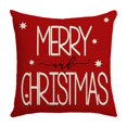 thumbnail image 2 of Wzzjkit Christmas Pillow Covers Decoration, 18x18in Christmas Red Printed Winter Throw Pillows Cushion Case Couch Decor for Christmas Home Outdoor Decorations, Christmas Pillow Cases, 2 of 7