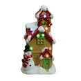 thumbnail image 2 of Northlight Lighted and Musical Snow Covered Christmas Cottage - 17" - LED Multicolor Lights, 2 of 4