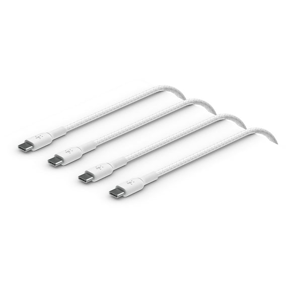 Cable BoostCharge USB-C a USB-C de Belkin, trenzado de 1 m, paquete de 2