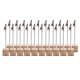 thumbnail image 1 of 20 PCS Wire Holder Memo Menu Clips Wooden Place Cards Wedding Table Name Holders Picture Clip Holder Stand Wire Photo Holder, 1 of 3
